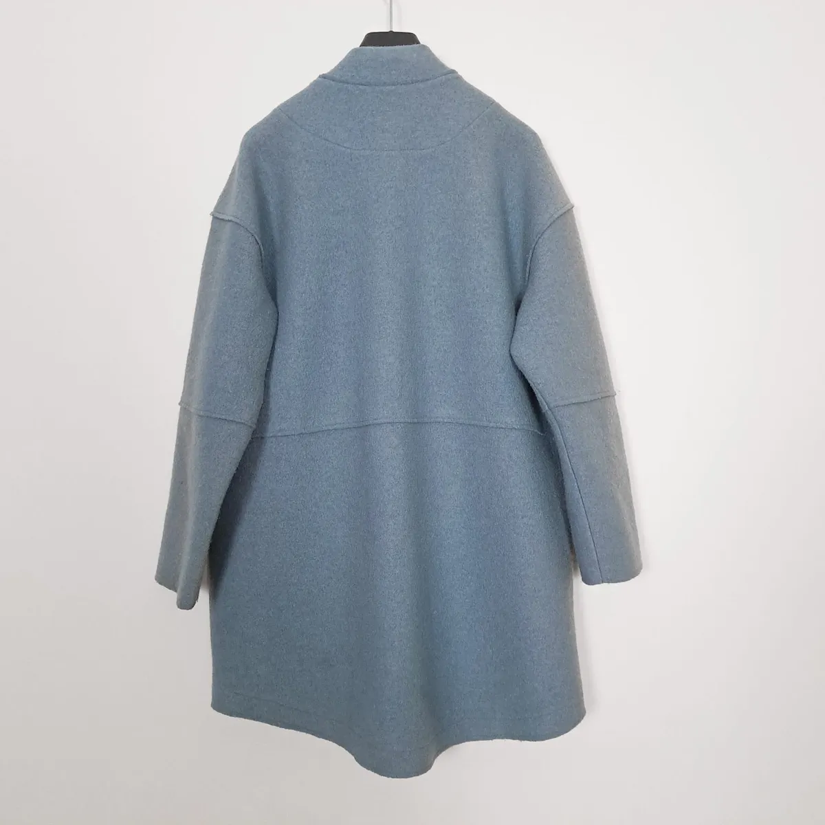 Carolyn Donnelly Blue Wool Mid Length Coat 10UK - Image 3