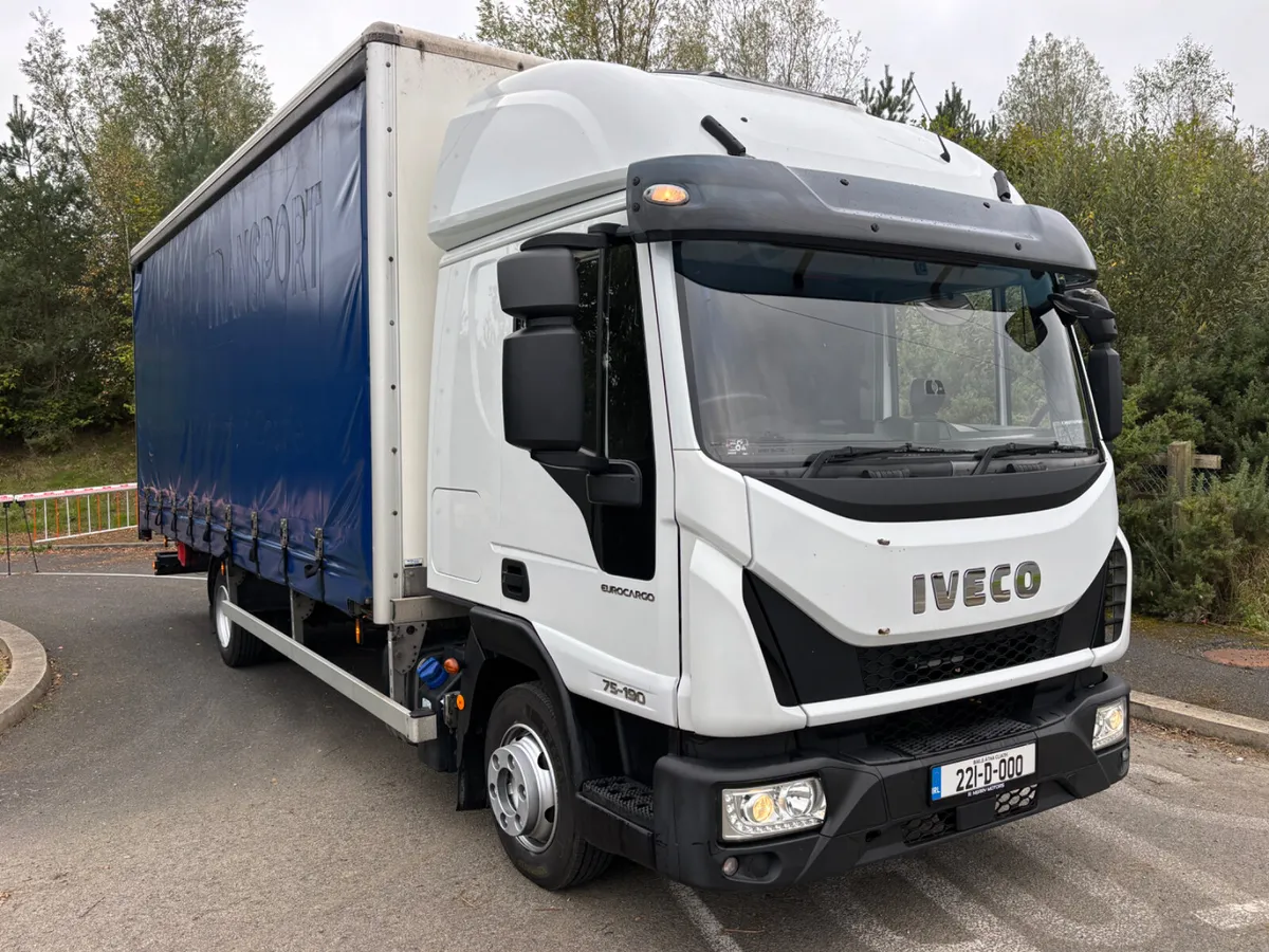 2022 Iveco Euro-Cargo 75-190 Manual Curtin-Side - Image 1