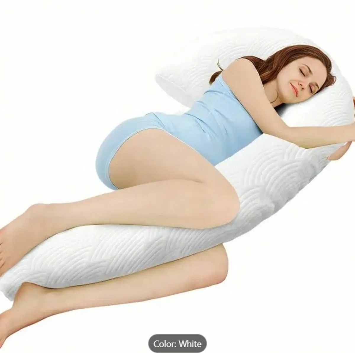 Pregnancy Pillow with Soft Memory Foam - Image 1