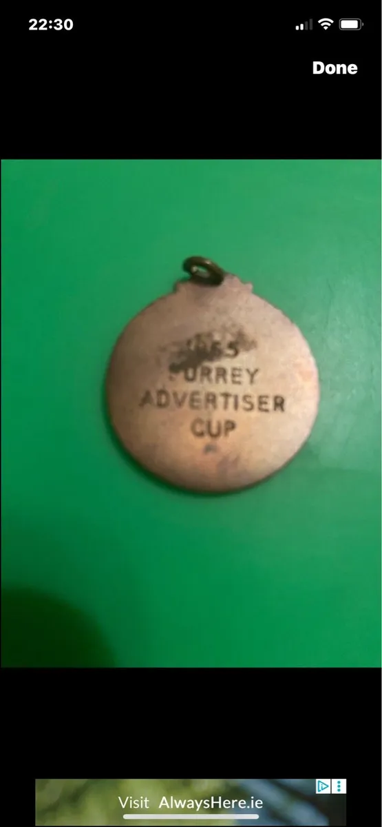 Old rifle medal - Image 2