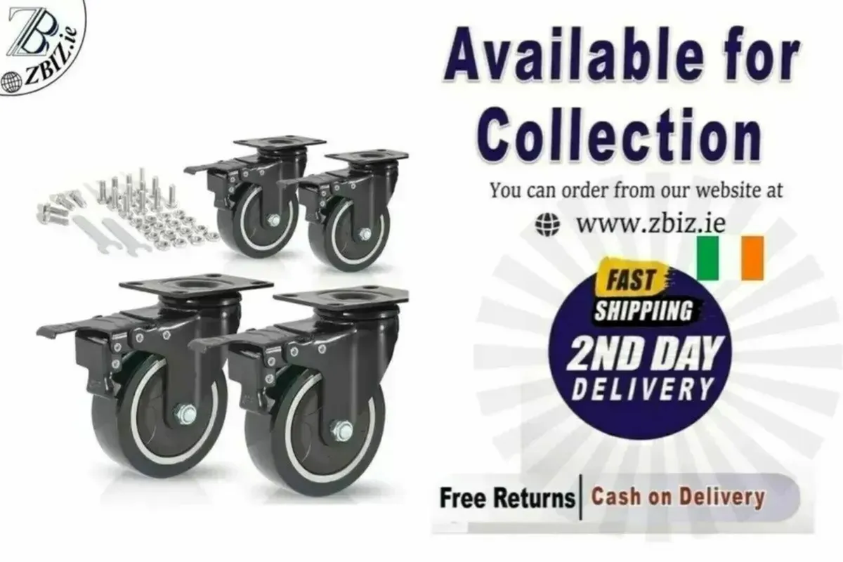 Heavy Duty 50mm Castor Wheel – 200KG Load Rating - Image 1