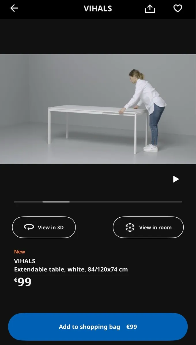 IKEA extendable table with 8 chairs - Image 3