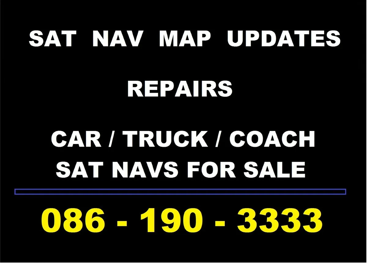 SAT NAV  MAP UPDATES  - REPAIRS  - SALES - Image 1