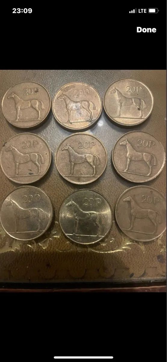 Old Irish 20p coins - Image 3