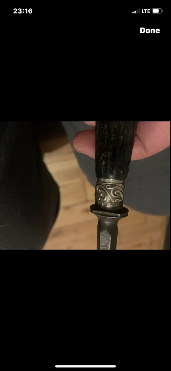 Antique ebony fire poker - Image 3