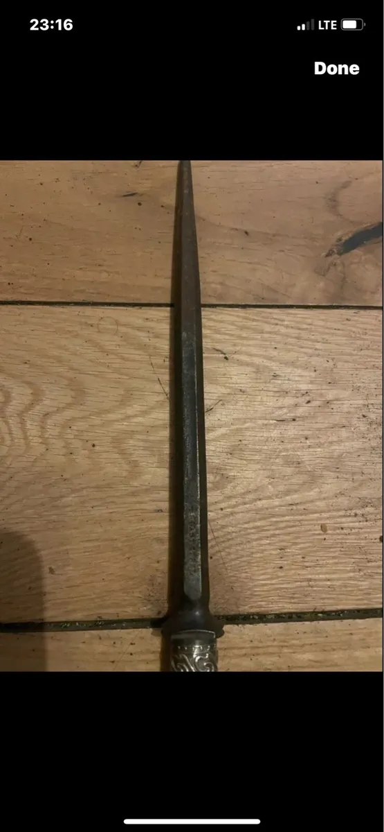 Antique ebony fire poker - Image 4