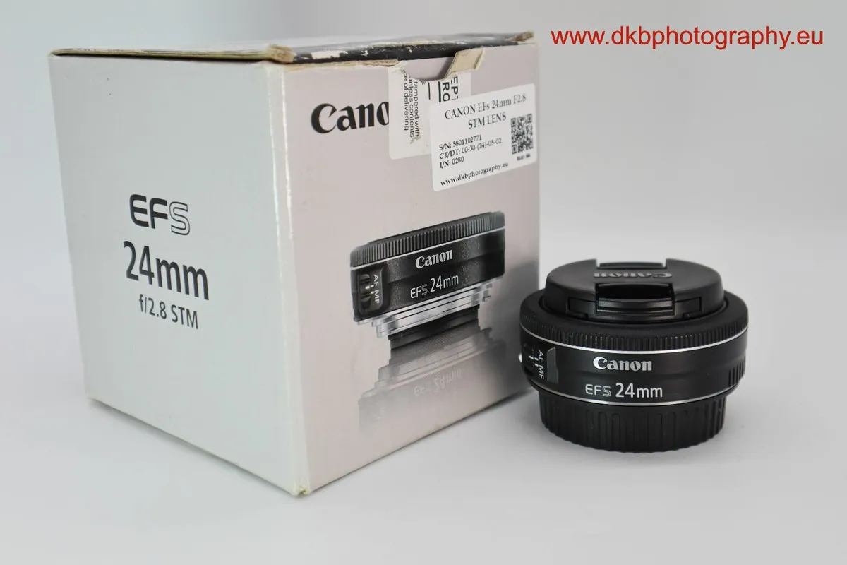 CANON EF-S 24mm F2.8 STM LENS #092 - Image 1