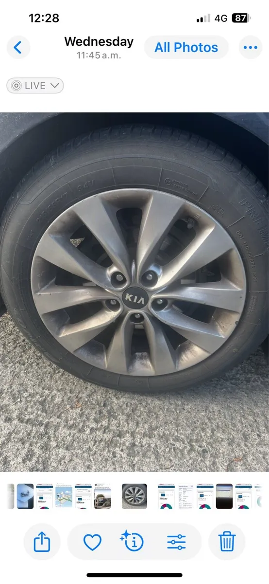 Kia alloy wheel 215 55 R17