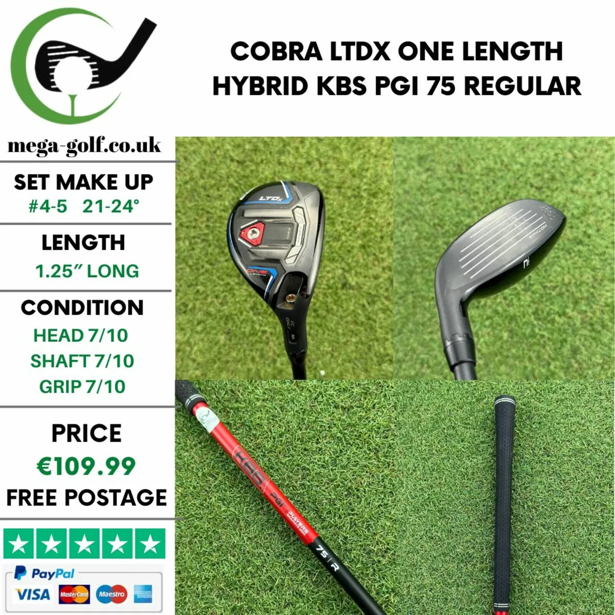Cobra LTDx One Length Hybrid / #4-5 21-24° - Image 1