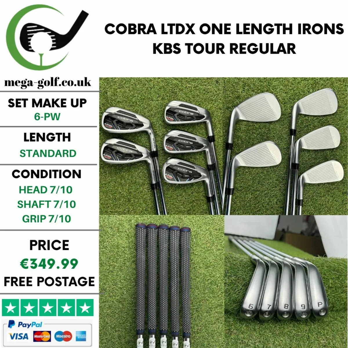 Cobra LTDx One Length Irons / 6-Pw / Regular - Image 1