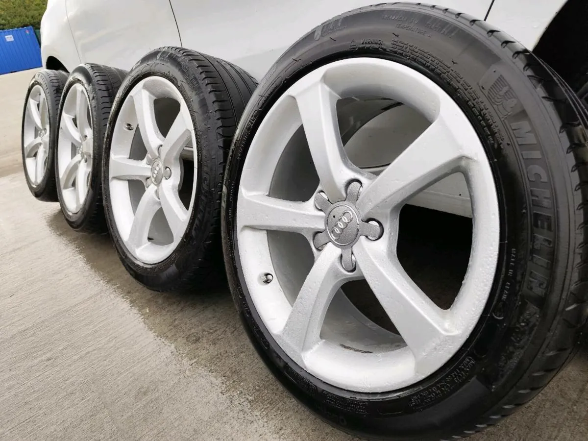 Audi alloy wheels on Michelin tyres - Image 1