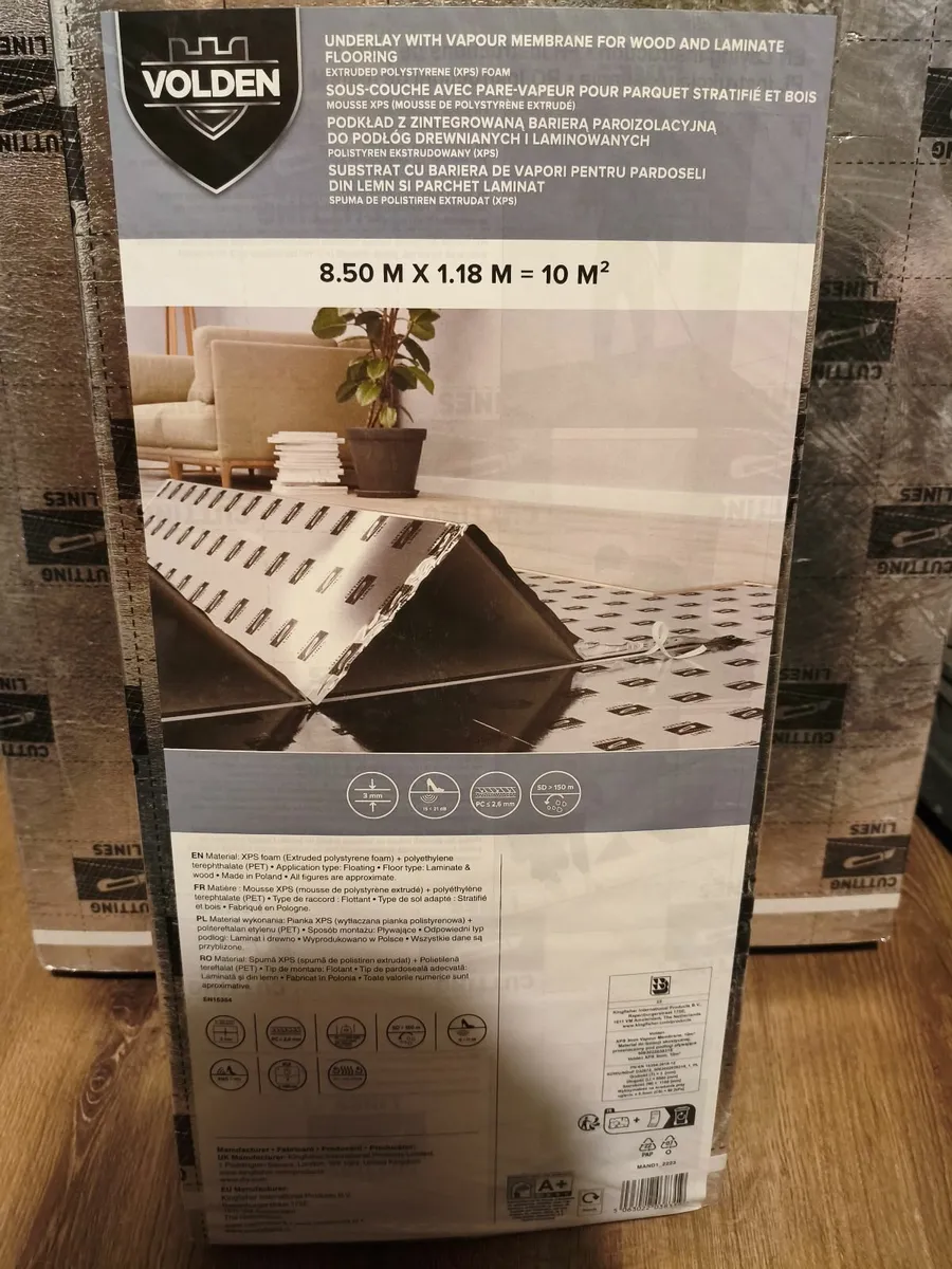Volden Aquastop 3mm XPS foam Underlay Insulation - Image 3