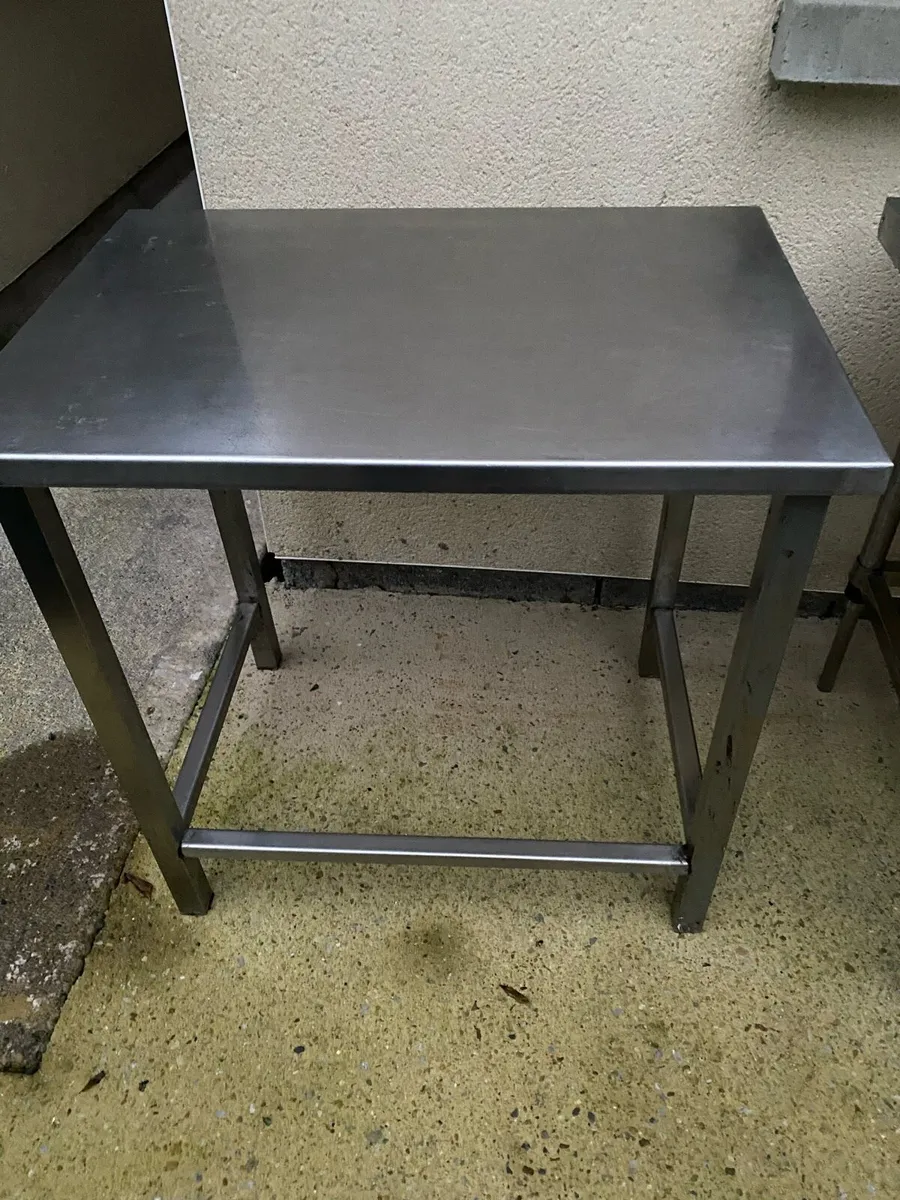 3 Stainless Steel Catering Tables - Image 4