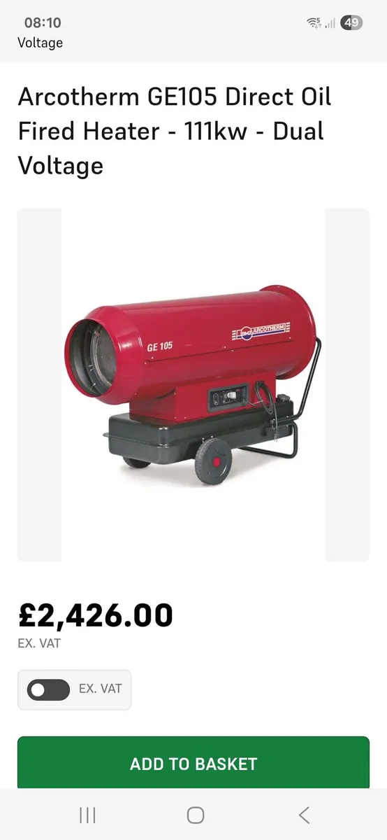 Arcotherm diesel space heater - Image 2