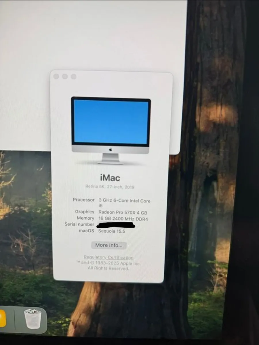 iMac 27 inch 5k retina 2019 - Image 1