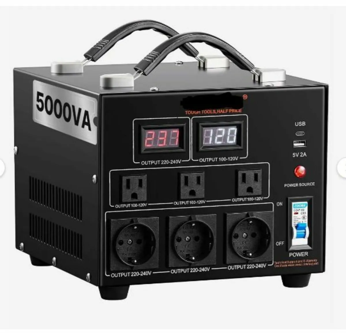 Voltage Converter Transformer, 5000VA - Image 1