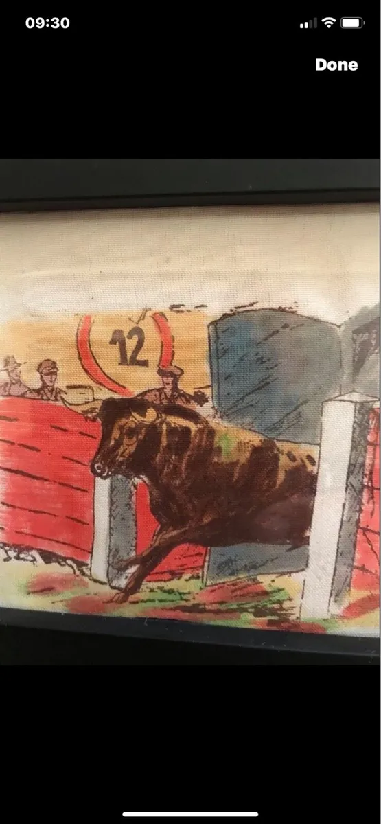 Spanish Bullfighting - Art on Linen - Image 2