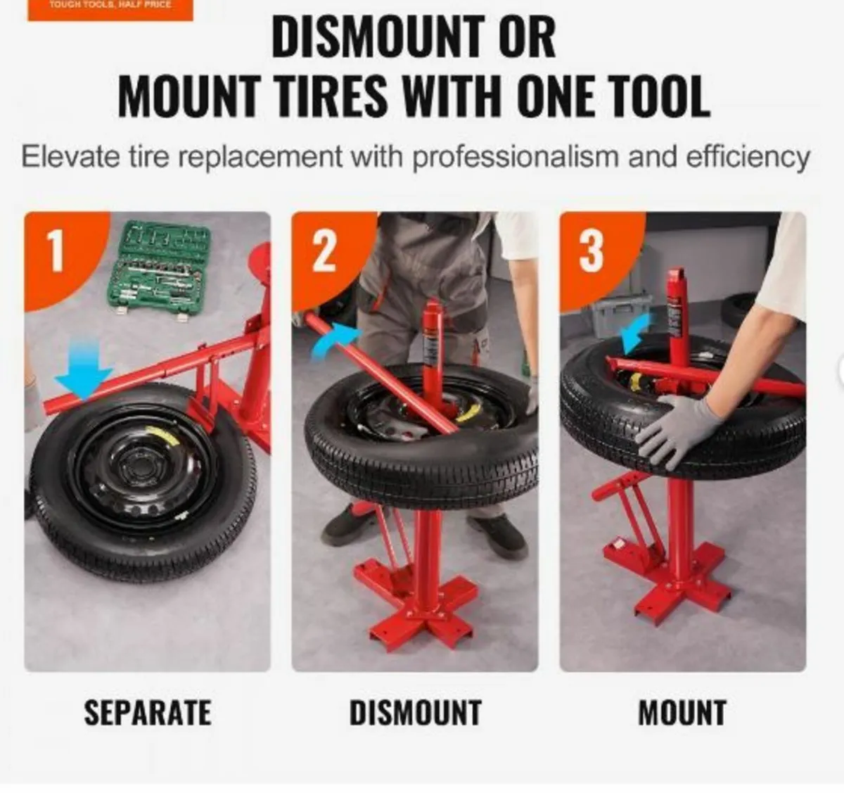 Portable Manual Tire Changer Bead Breaker Tool - Image 3