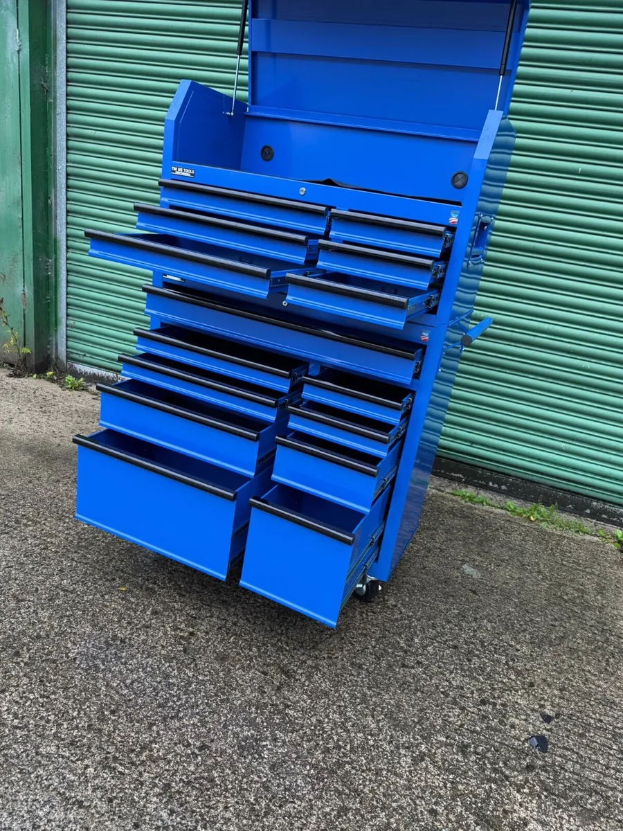 42″ 15 Drawer Blue Colour Tool Chest With Wheels - Image 2