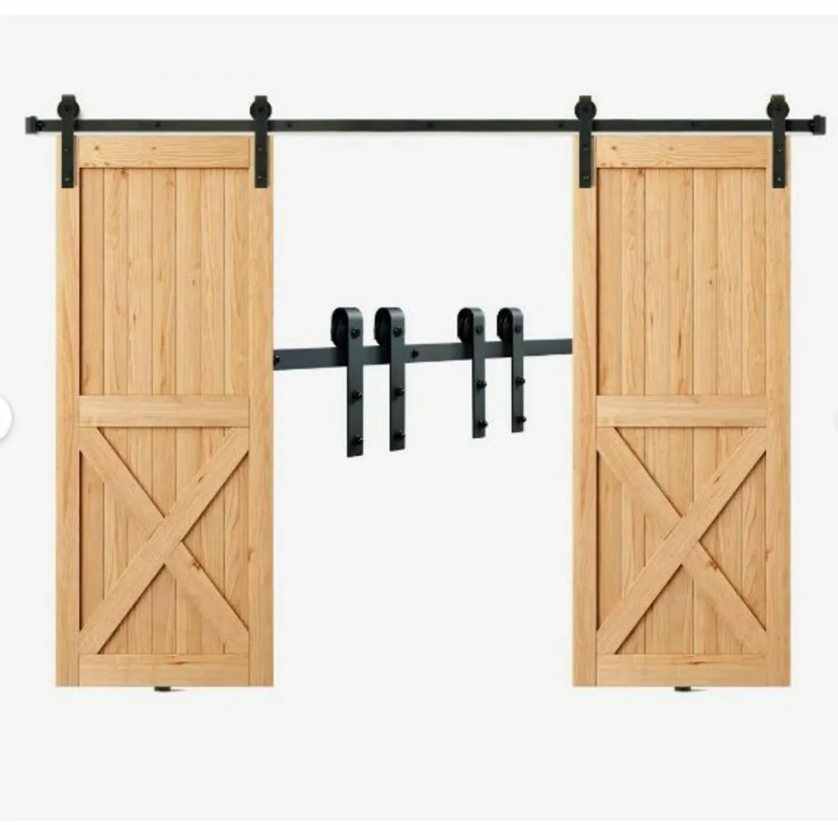 243.8 cm Sliding Barn Door Hardware Kit - Image 1