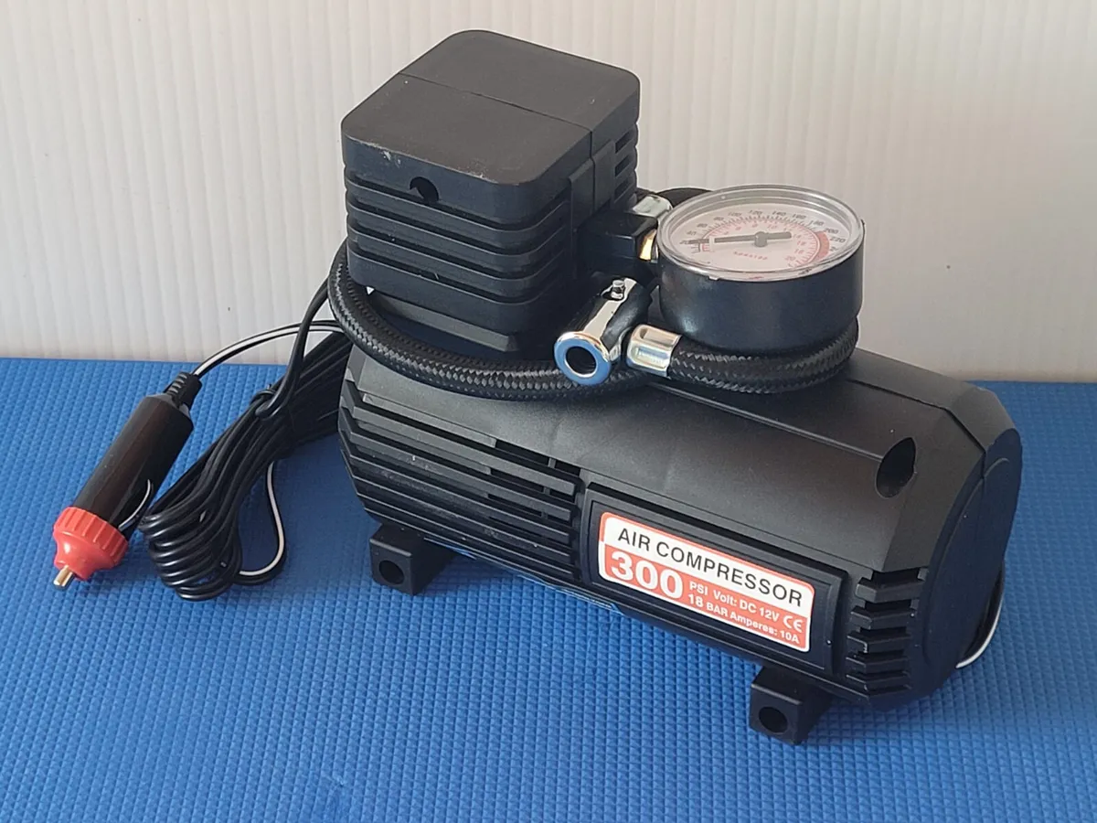 300Psi 12V Air Compressor Metal Gauge Perfect For - Image 1