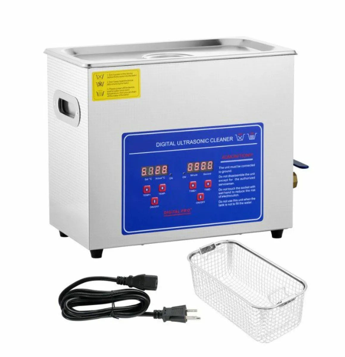6L Stainless Steel Ultrasonic Cleaning Machine - Image 1