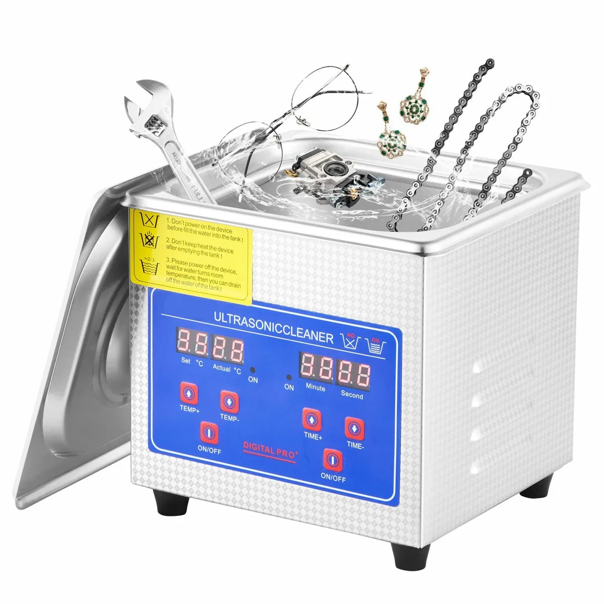 15L Stainless Steel Ultrasonic Cleaning Machine - Image 1