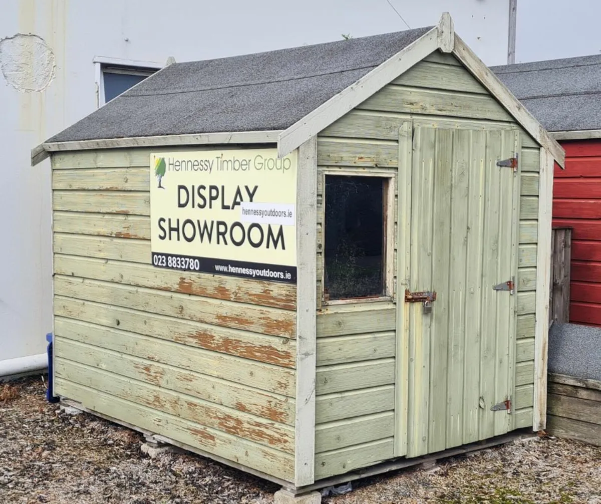 8 x 6 Timber Garden Shed (Ex Display) - Image 1