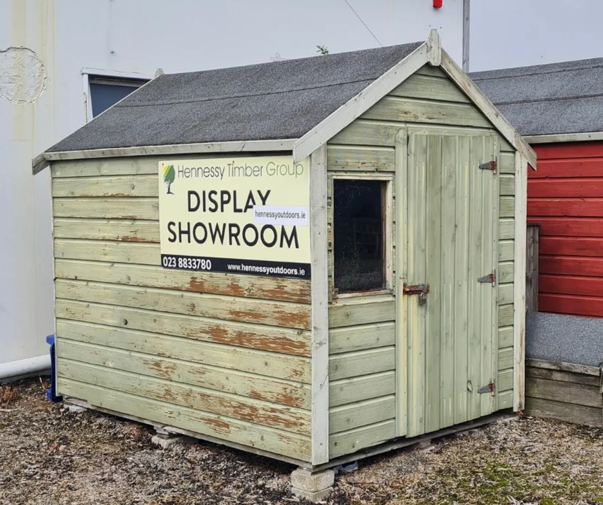 8 x 6 Timber Garden Shed (Ex Display) - Image 2