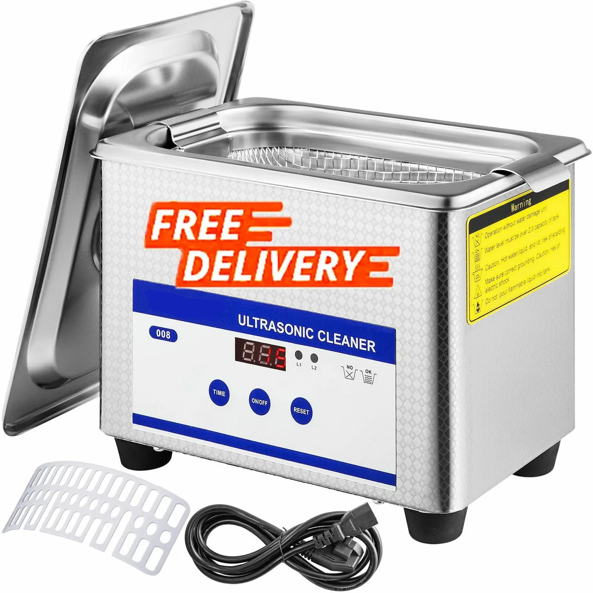 0.8L Ultrasonic Cleaners Digital Heater Timer - Image 1