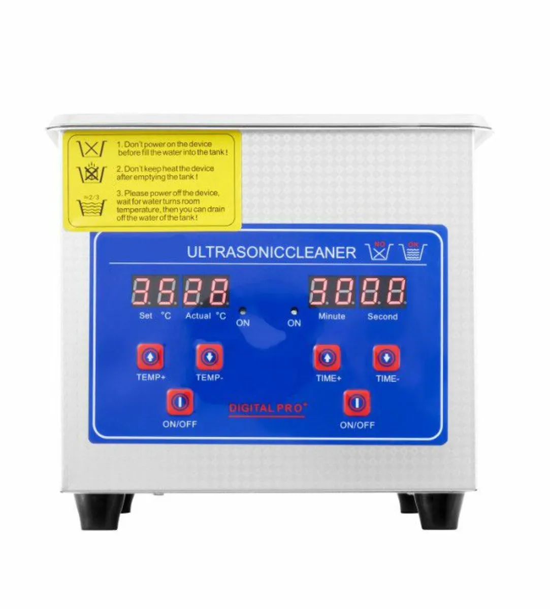 1.3L Stainless Steel Ultrasonic Cleaning Machine - Image 3