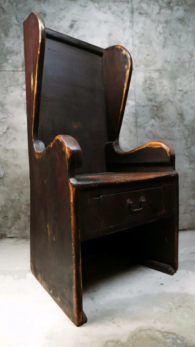 19th Century Antique Shepherd's Lambing Chair - Image 1