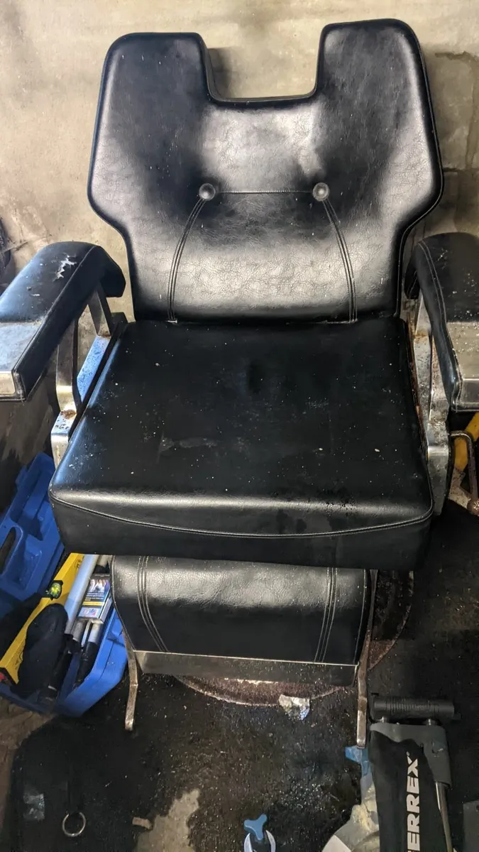 Old barber chair