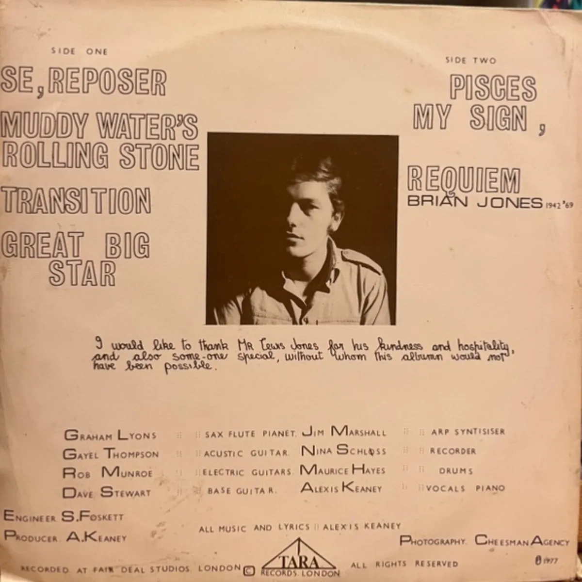 ALEXIS KEANEY - Don’t Judge Me Too Harshly LP 1977 - Image 2