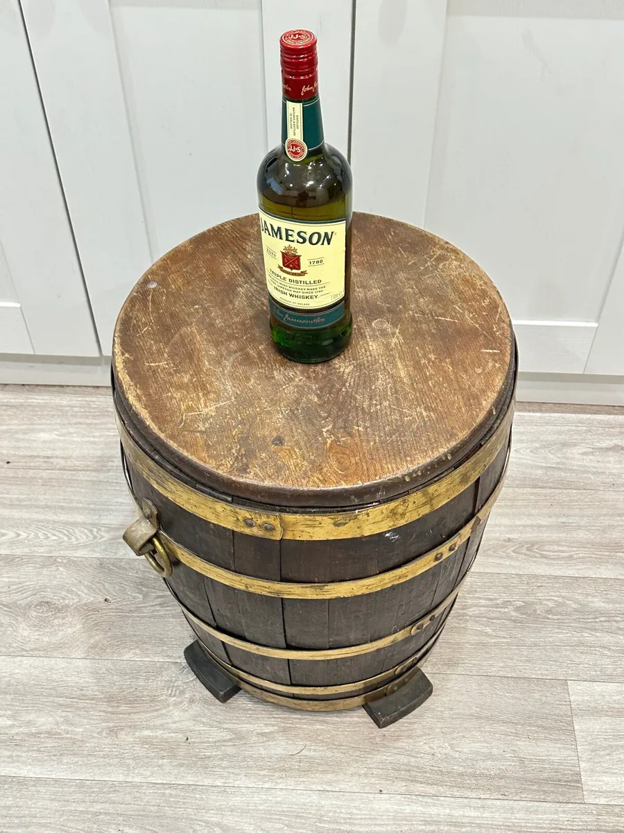 Small wooden barrel- Coal bucket - Image 2