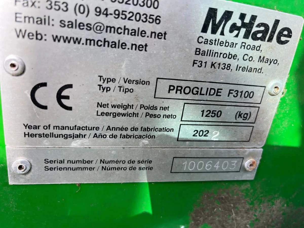 2022 F3100 McHale mower - Image 4