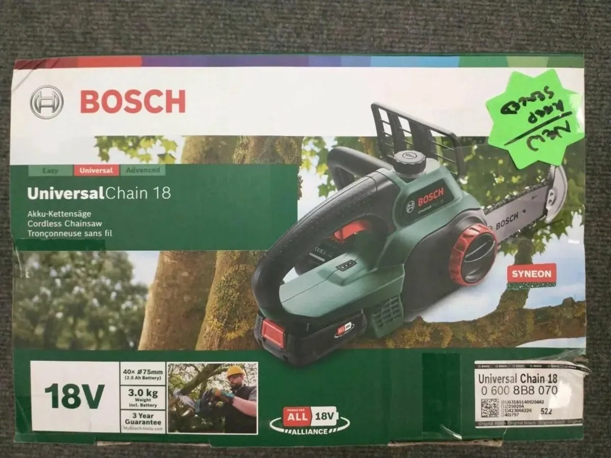 Bosch Universal Chain 18 Chainsaw New - Image 1