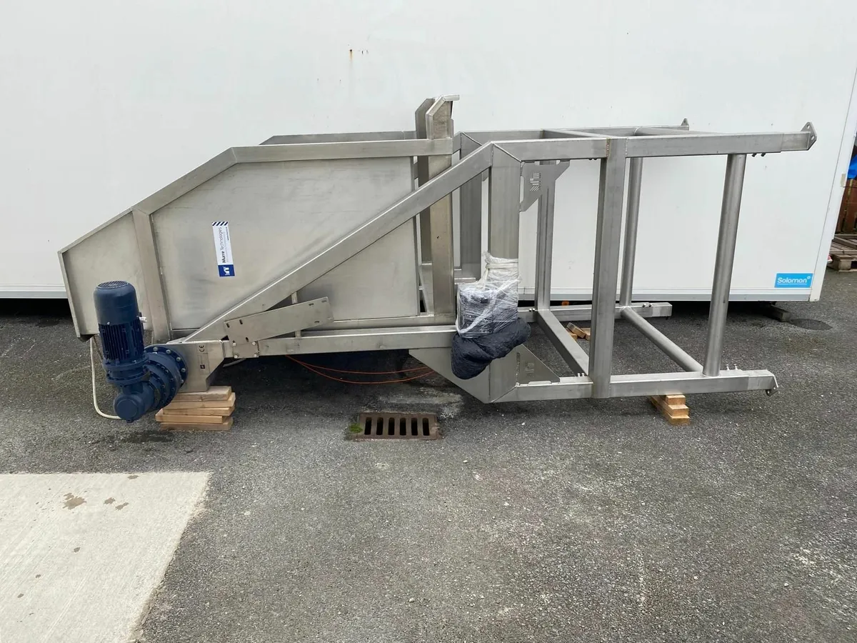 Stainless steel bag tipper and hopper - Image 1