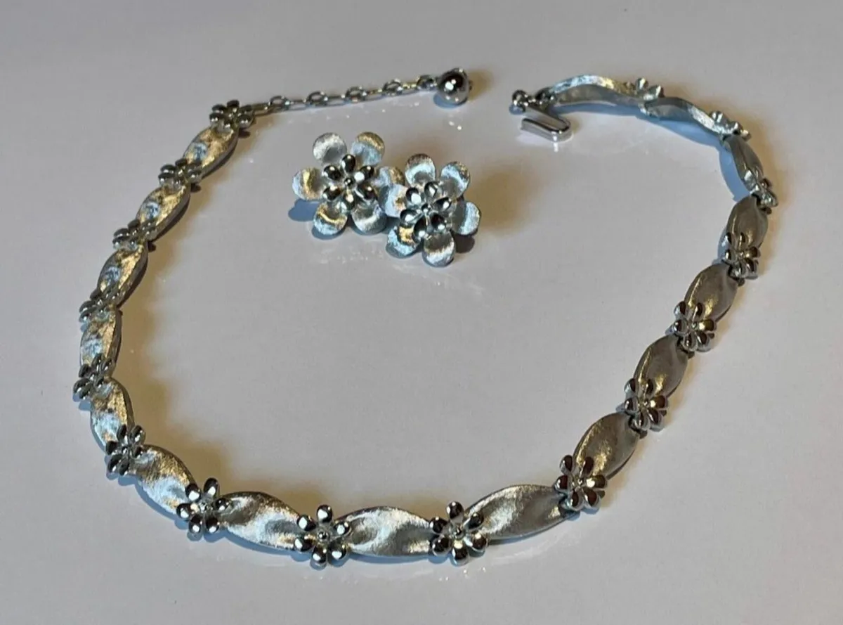 SALE !CROWN TRIFARI Necklace and Earring Set.