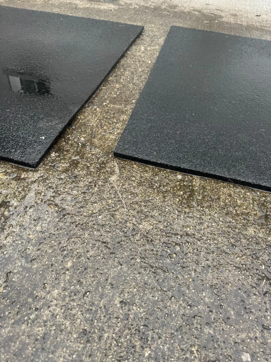 Black Rubber Gym Flooring / Tiles - Image 1
