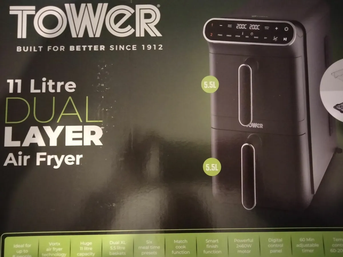 Tower 11L Dual Air Fryer - Image 2
