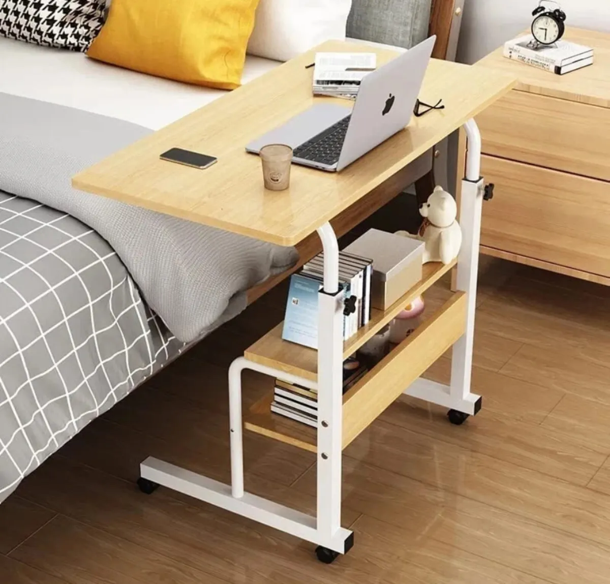 NEW Height Adjustable Overbed Desk Table - Image 1