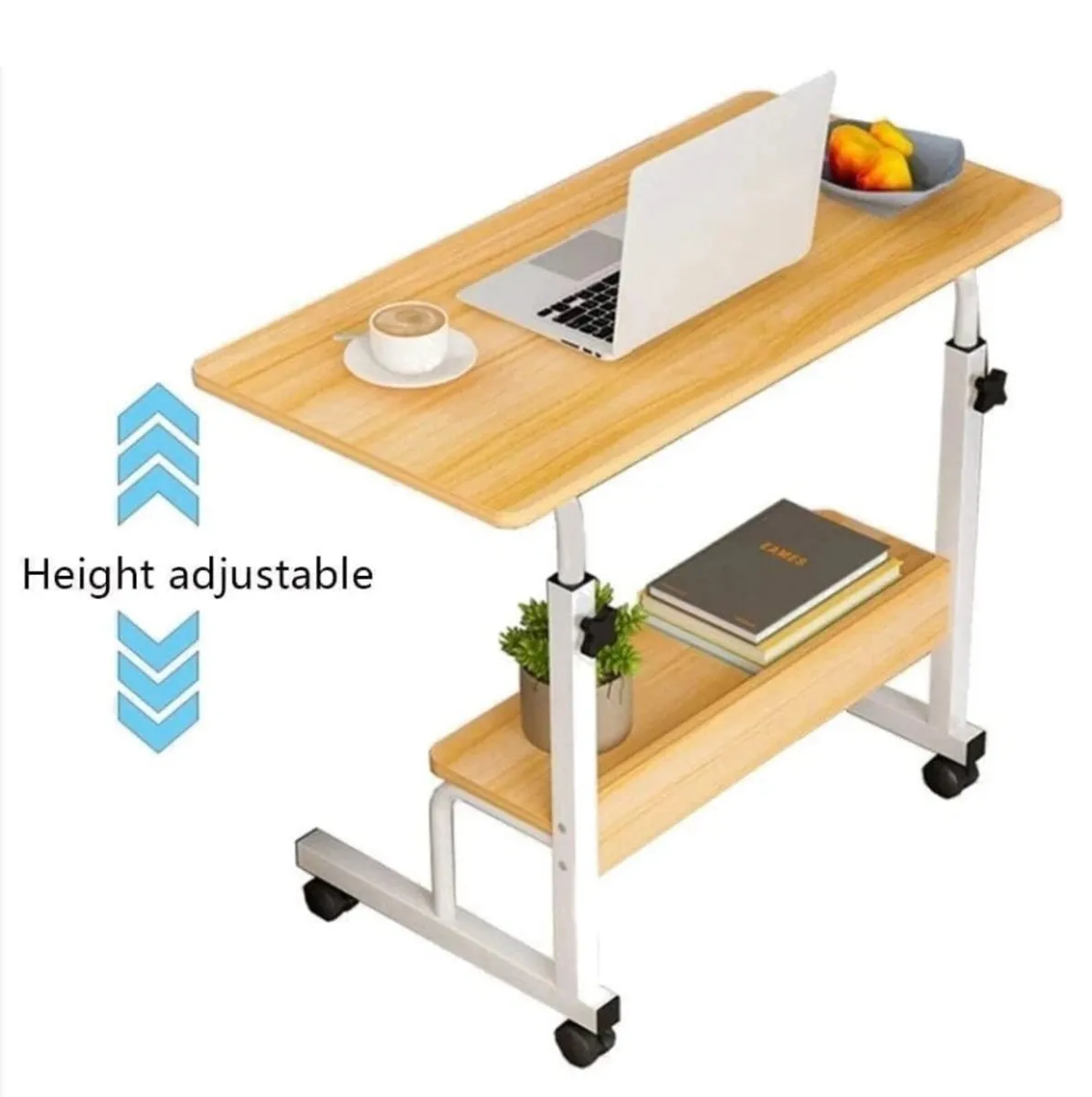 NEW Height Adjustable Overbed Desk Table - Image 2