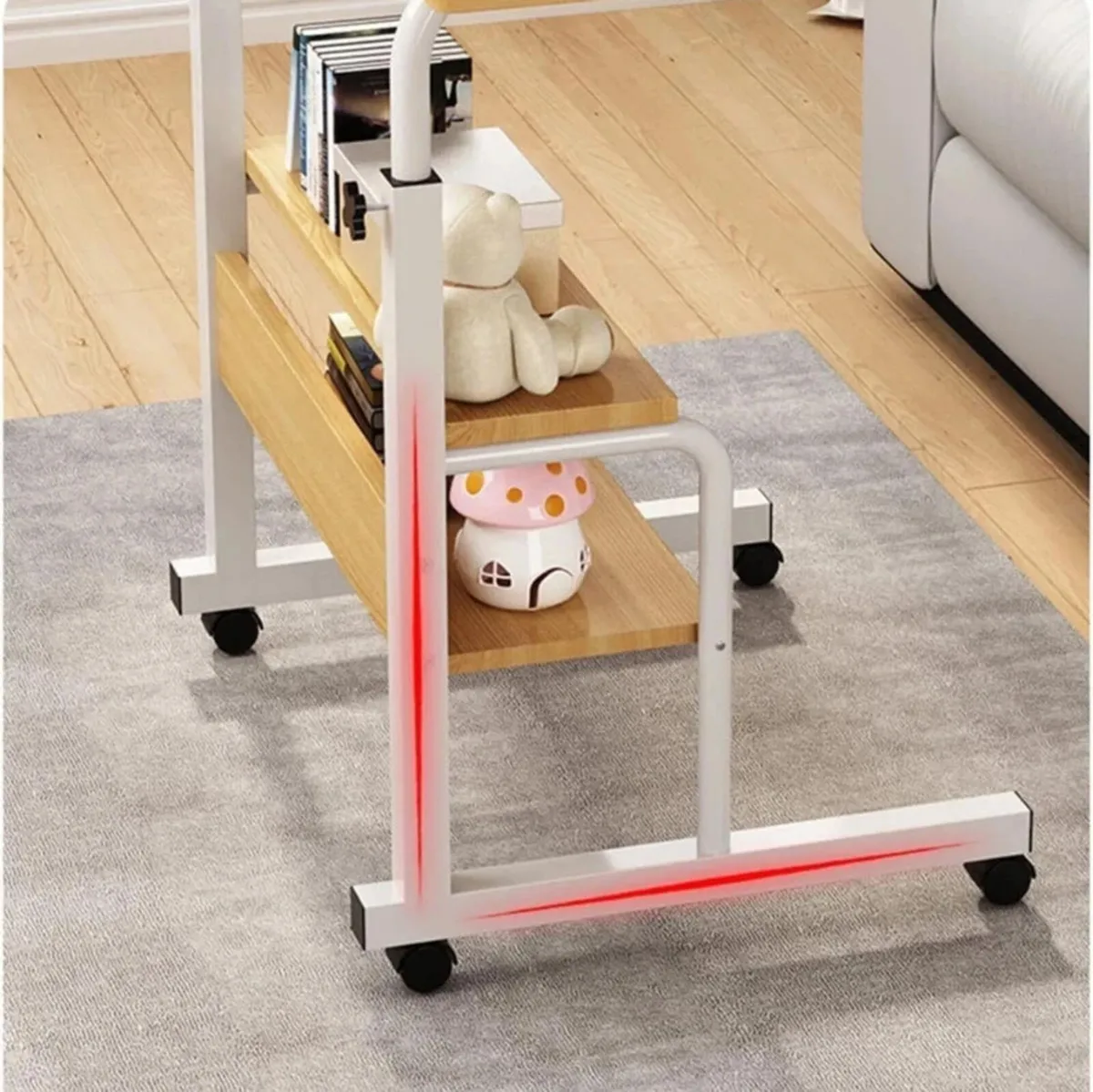 NEW Height Adjustable Overbed Desk Table - Image 4