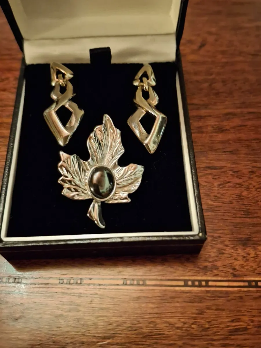 Silver-Tone Parure with "LP" Maker's Mark