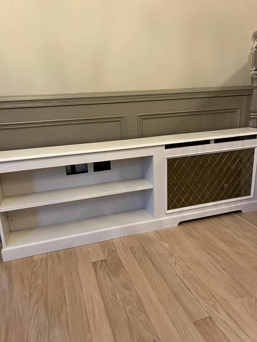 Radiator covers - bespoke off white/gold design - Image 2