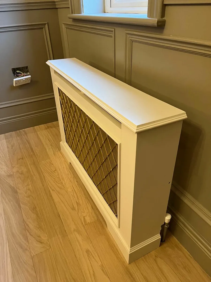 Radiator covers - bespoke off white/gold design - Image 4