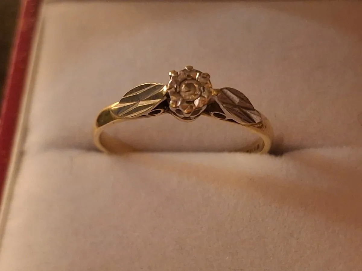 SALE ! 18 Carat Yellow Gold with a brilliant Pl - Image 1