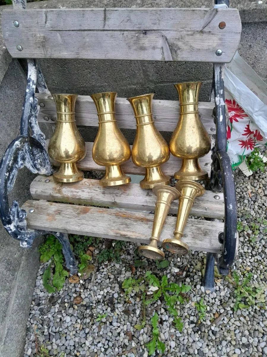 Vintage brass vases - Image 2