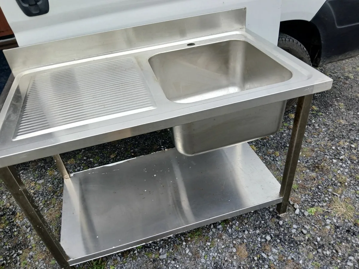 Stainless steel cabbinet sink unit complete... - Image 4